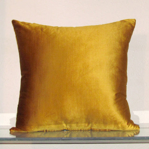golden Hot Toddy velvet cushion cover
