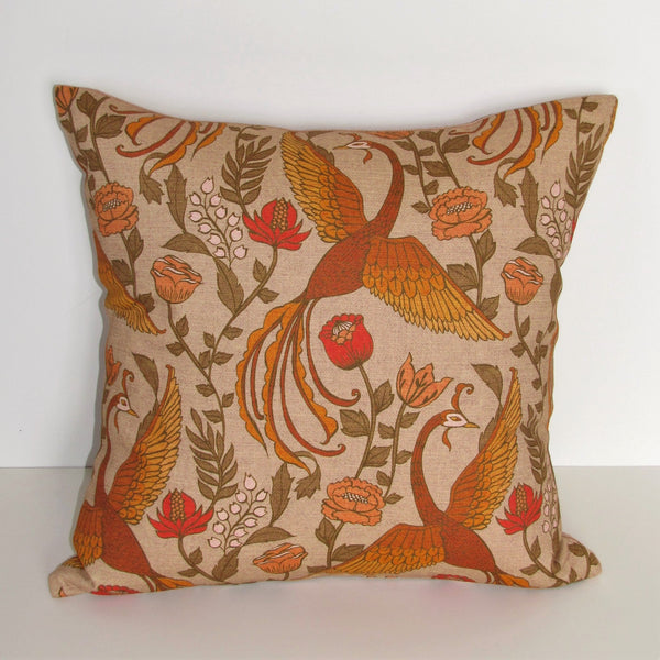 made to order Phoenix linen cushion cover
