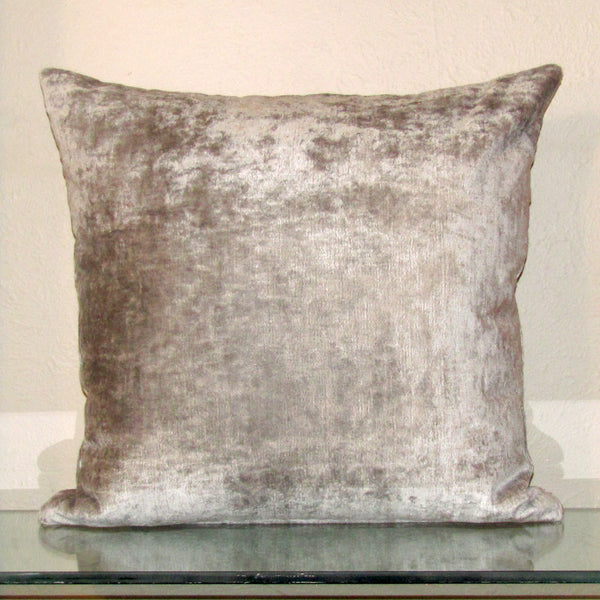 Made to order Bespoke Silver luxury Italian velvet cushion cover