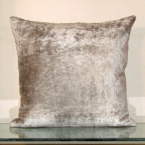 Bespoke Silver luxury Italian velvet cushion cover