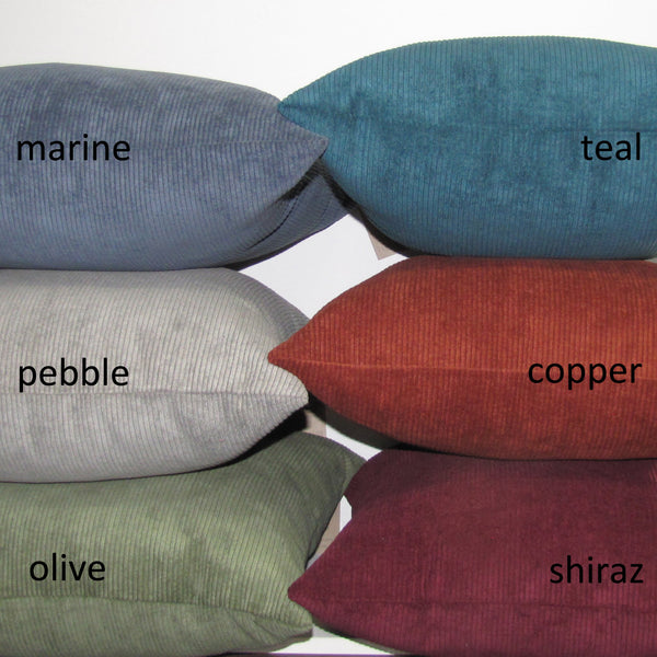 Aspen Marine corduroy cushion cover