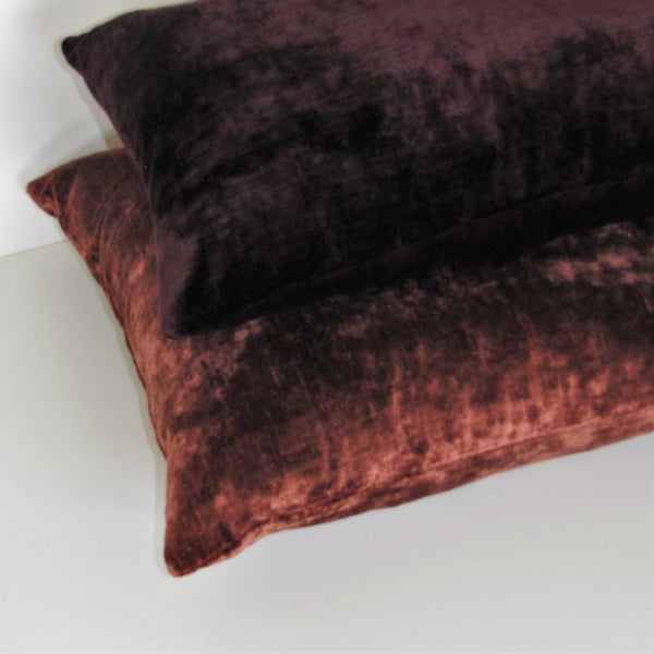 made to order Bespoke Pimento luxury Italian velvet cushion cover