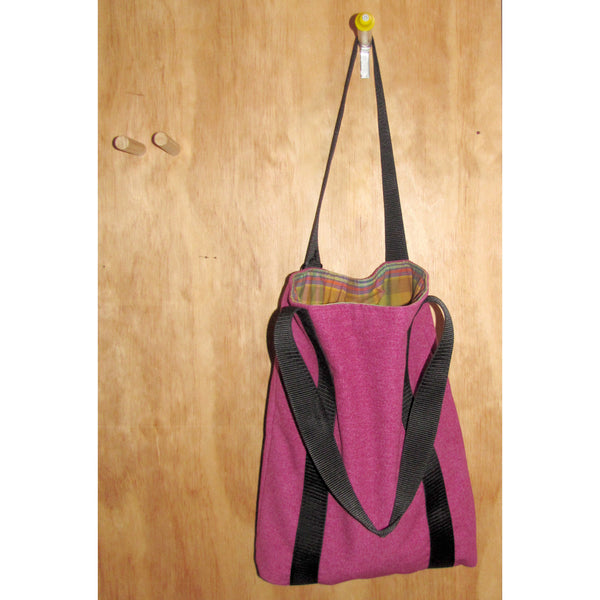 tote bag, pink dolly with black strap