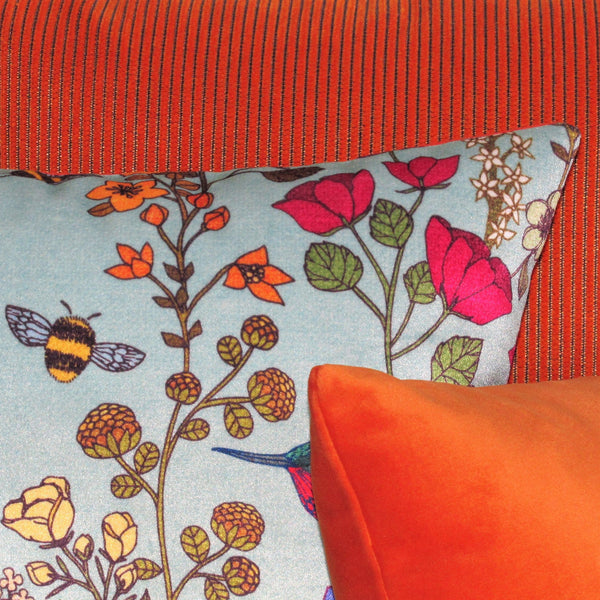 made to order Hummingbird velvet cushion cover