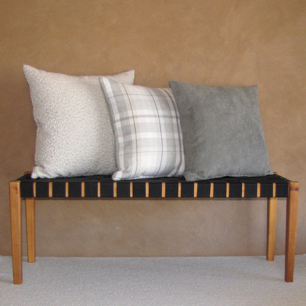 made to order Sutherland Oatmeal check cushion cover