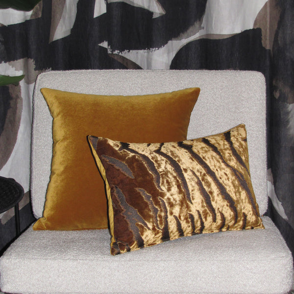 Bengal Tiger Gold Cushion Cover