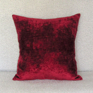 Bespoke Red luxury Italian velvet cushion cover