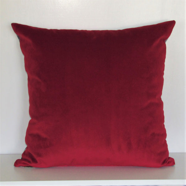waratah velvet cushion cover