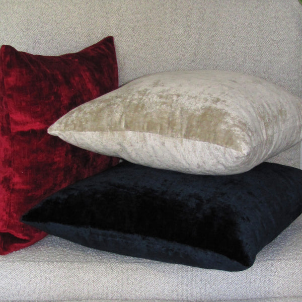 Made to order Bespoke Midnight luxury Italian velvet cushion cover