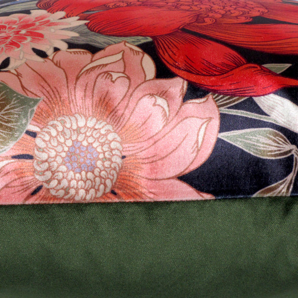 waratah bloom velvet cushion cover