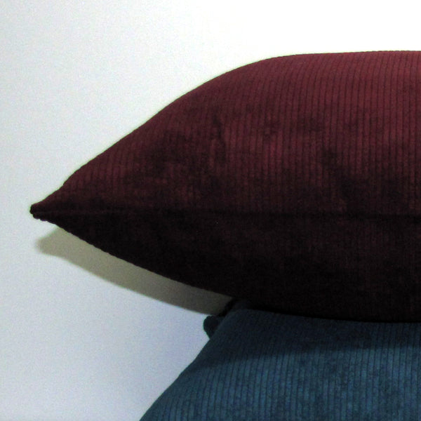 Aspen Shiraz corduroy cushion cover