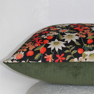 made to order flannel flowers cushion cover