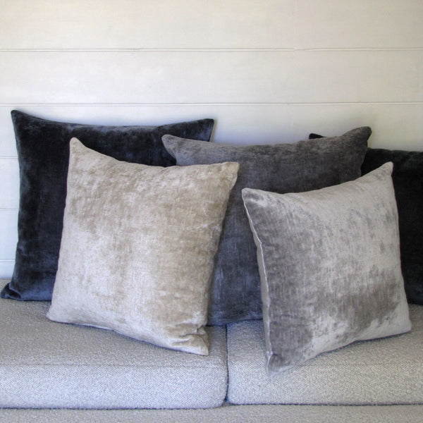 Bespoke Mist luxury Italian velvet cushion cover