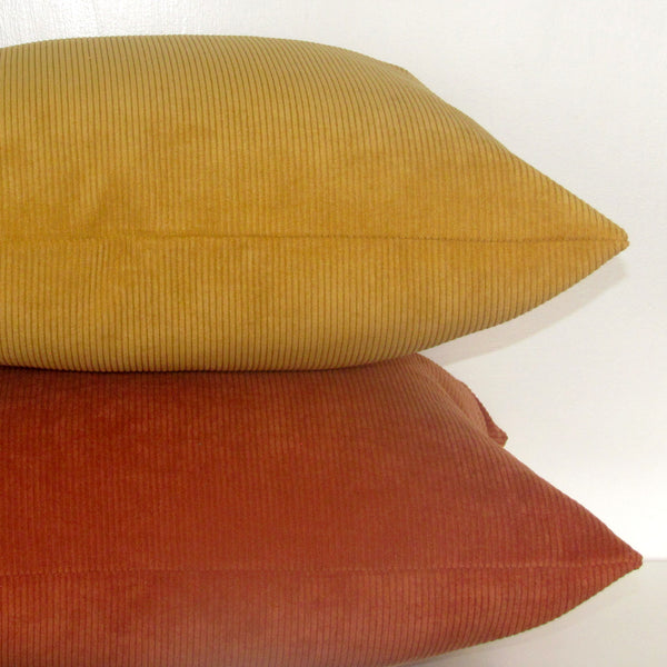 hazelnut corduroy cushion cover
