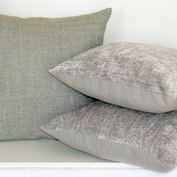 Entwine Mineral boucle cushion cover