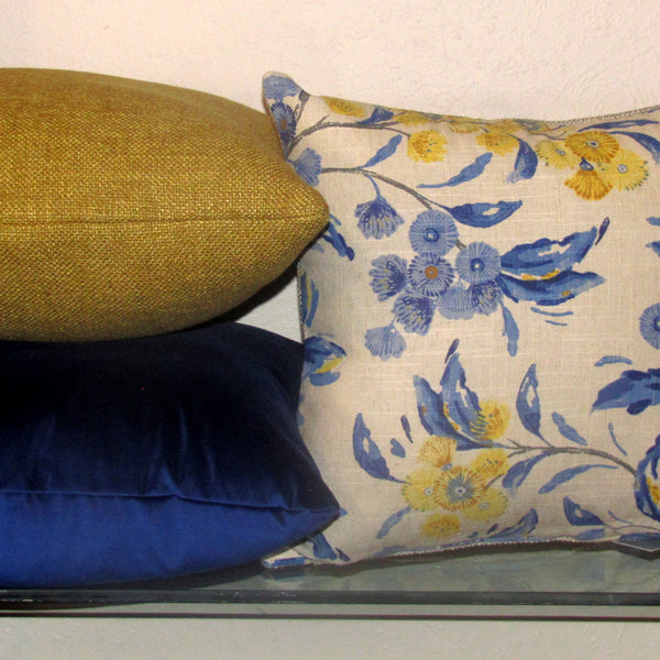 Hinterland cushion cover, cobalt