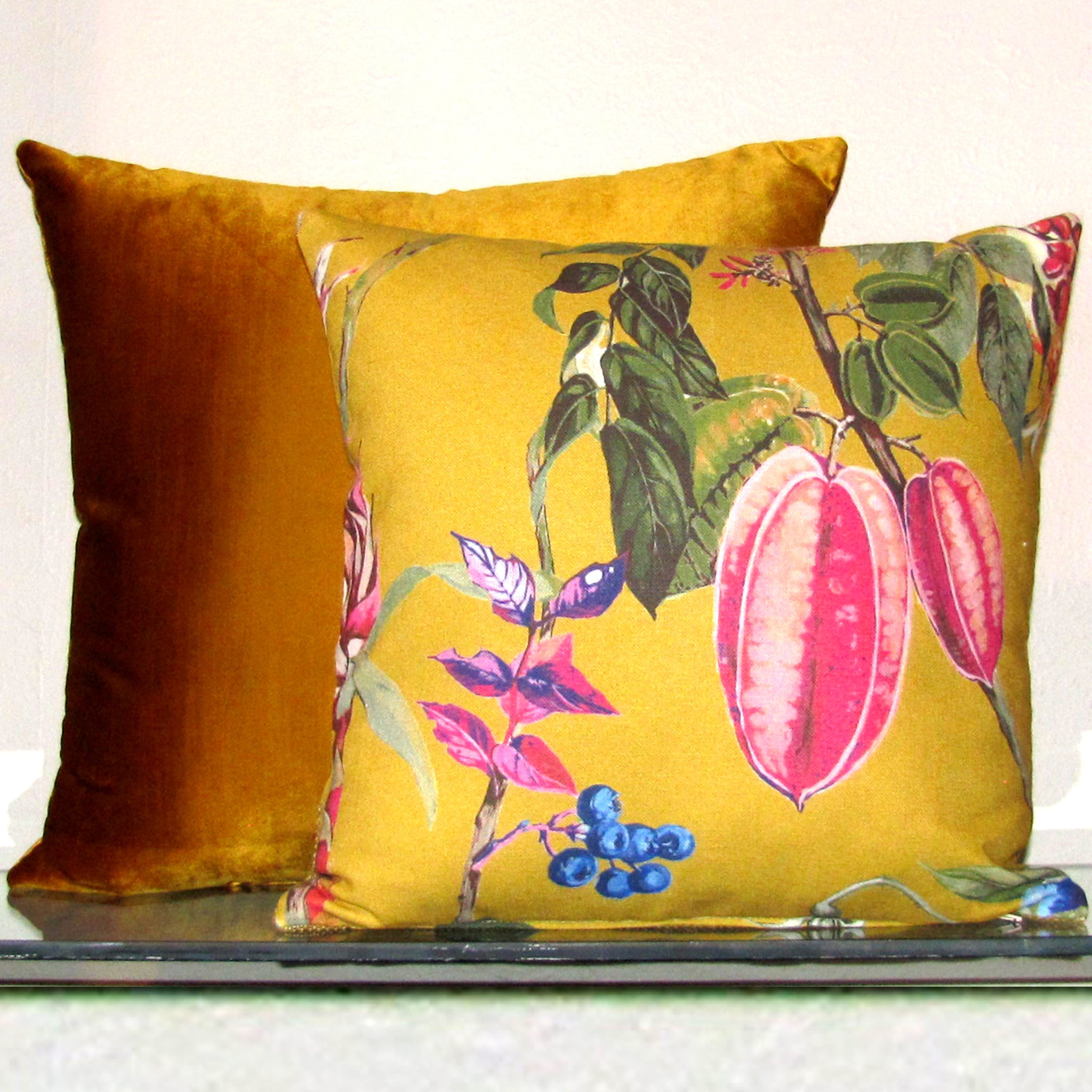 Made to order Orchard Mustard cushion cover